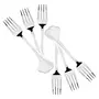 Sumeet Stainless Steel Dessert/Table Forks Set of 6 Pc  (18.2cm L) (1.6mm Thick), 5 image