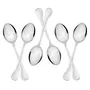 Sumeet Stainless Steel Dessert/Table Spoon Set of 6 Pc  (18.5cm L) (1.6mm Thick), 3 image