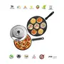 Sumeet 2.6mm Thick Non-Stick Aluminium Red Carmine Cookware Set (Multi Snack Maker 26.5cm Dia and Pizza Pan 23cm Dia), 4 image
