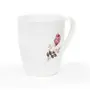 Clay Craft Ceramic Milk/Coffee Mug Flowers Print - 330 ml- 2 Pc Multicolor (CC MM2 Oxford 082), 5 image