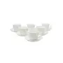 Clay Craft Marble Finish Cup & Saucer Set of 12 ( 6 Cups + 6 Saucers) - 180 ml Each (White), 2 image