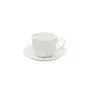 Clay Craft Marble Finish Cup & Saucer Set of 12 ( 6 Cups + 6 Saucers) - 180 ml Each (White), 4 image