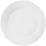 Clay Craft Bone China Basics Ripple Plain Dinner Plate (White 10.5 Inches) -4 Pcs., 5 image