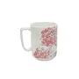 Clay Craft Bloom Series Printed Ceramic Milk Mug (330ml White and Red Medium CC MM1 Bloom BL406), 5 image