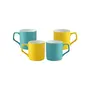 Clay Craft Ceramic Coffee Mugs - Set of 4 Multicolor 230ml, 5 image