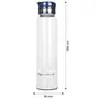 Signoraware Starlite Borosilicate Glass Bottle 1 Liter Set of 1 Transparent, 11 image