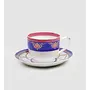 Clay Craft Ceramic Sanjeev Kapoor Noor Cup Saucer Set 200Ml/6.9Cm 12-Pieces Multicolor, 5 image
