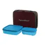 Signoraware Twin Smart Plastic Lunch Box with Bag T Blue, 2 image