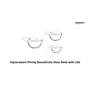 Signoraware Mixing Borosilicate Glass Bowl with Lids (500 Ml 1000 Ml 1500 Ml Set of 3 Transparent), 3 image