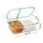 Signoraware Slim High Borosilicate Bakeware Safe Glass Big Lunch Box 1000 ML Clear, 9 image