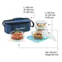 Signoraware Double Decker High Borosilicate Bakeware Safe Glass Lunch BoxSet of 4 400ml+400ml+320ml+320ml Clear, 6 image