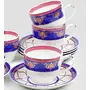 Clay Craft Ceramic Sanjeev Kapoor Noor Cup Saucer Set 200Ml/6.9Cm 12-Pieces Multicolor, 3 image