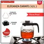 SignoraWare Eleganza Carafe Flame Proof Glass Kettle with Stainer 1.2 Litre Transparent, 3 image