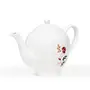 Clay Craft Fine Ceramic Flower Printed Tea Pot -Approx 1150ml - 1 Pc, 7 image