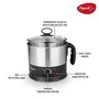 Pigeon Kessel Multipurpose Kettle (12173) 1.2 litres with Stainless Steel Body used for boiling Water and milk Tea Coffee Oats Noodles Soup etc. 600 Watt (Silver), 4 image