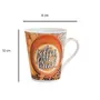 Clay Craft Fine Ceramic Printed Milk Mugs - 350 ml for Home and Office Desks (MM2-ZING-363), 3 image