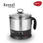 Pigeon Kessel Multipurpose Kettle (12173) 1.2 litres with Stainless Steel Body used for boiling Water and milk Tea Coffee Oats Noodles Soup etc. 600 Watt (Silver), 3 image