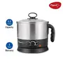 Pigeon Kessel Multipurpose Kettle (12173) 1.2 litres with Stainless Steel Body used for boiling Water and milk Tea Coffee Oats Noodles Soup etc. 600 Watt (Silver), 6 image