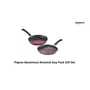 Pigeon Aluminium Nonstick Duo Pack Flat Tawa 250 and Fry Pan 200 Gift Set (Red), 2 image