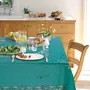 Freelance PVC Battenburg Dining Table Cover Cloth Tablecloth Waterproof Protector 8-10 Seater 60 X 104 inches Rectangle Hunter Green Product of Meiwa Japan, 3 image