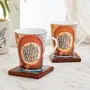 Clay Craft Fine Ceramic Printed Milk Mugs - 350 ml for Home and Office Desks (MM2-ZING-363)