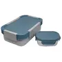 Jaypee Plus Stainless Steel Lunch Box Taurus- 2 Pieces 900 ml Blue, 4 image