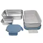 Jaypee Plus Stainless Steel Lunch Box Taurus- 2 Pieces 900 ml Blue, 6 image