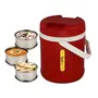 Jaypee Plus Sleek 3 Insulated Lunch Box (Maroon), 3 image