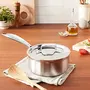 Inalsa Cookware Platinum Triply Saucepan with Lid-14 cm 1.25L | Induction Friendly (Silver) Small (Saucepan 14 cm), 225 image
