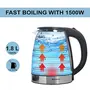 Pringle Classy Electric Kettle for Tea and Coffee in Home and Office Cordless with LED Illumination 1.8 Litre Capacity (Borosilicate Glass), 2 image