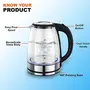 Pringle Classy Electric Kettle for Tea and Coffee in Home and Office Cordless with LED Illumination 1.8 Litre Capacity (Borosilicate Glass), 8 image