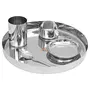 Vinod Stainless Steel Dinner Set 5-Piece Service for 1 Silver V.Thali Set (Khum 1) 13, 12 image