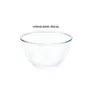 Borosil Basics Glass Mixing Bowl with lid - Set of 2 (350ml) Microwave Safe, 4 image