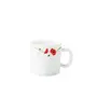 Red Carnation Opalware Cup Set 6-Pieces White, 3 image