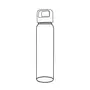 NEO Borosilicate Glass Water Bottle with Pink Handle for Fridge and Office 550ml, 3 image