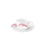 Red Stella Cup and Saucer Set 140ml 12-Pieces White, 2 image