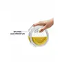 Borosil Klip N Store Microwave & Oven Safe Glass Storage Container 400 ml Round With Air Tight Lid, 5 image