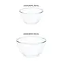 Borosil Basics Glass Mixing Bowl - Set of 2 (350ml + 900ml) Microwave Safe, 3 image