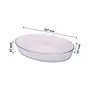Borosil Oval Baking Dish 700 ml Transparent + Basics Glass Mixing Bowl with lid - Set of 2 (900ml) Oven and Microwave Safe, 4 image