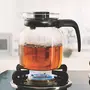 Borosil Carafe Flame Proof Glass Kettle With Stainer 1L, 7 image