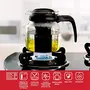 Borosil Carafe Flame Proof Glass Kettle with Infuser 1L, 2 image