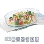 Borosil Oval Baking Dish 1.6 litres Transparent + Oval Baking Dish 2.2 litres Transparent, 3 image