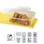 Borosil Icygchls104 Klip N Store Microwave & Oven Safe Glass Storage Container 1 L Rectangle Wi & Icygchls370 Klip N Store Microwave & Oven Safe Glass Storage Container 370 Ml, 6 image