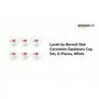 Red Carnation Opalware Cup Set 6-Pieces White, 2 image