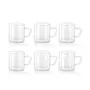 Borosil Vision Tea N Coffee Glass Mug Set Of 6 - Microwave Safe 190 ml, 6 image