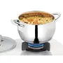 Borosil Stainless Steel Handi Casserole With Lid Induction friendly Impact Bonded Tri-ply Bottom 2.1L, 17 image