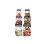 Cello Checkers Plastic PET Canister Set 6 Pieces Clear Safe Plastic Capacity - 300ml+650ml+1200ml x 02 Each, 4 image
