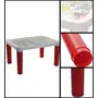 Cello Scholar Two Seat Polypropelene Plastic Junior Well Finished Study/Play Table for Kids from 3-10 Years (Red), 7 image