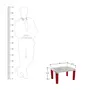 Cello Scholar Two Seat Polypropelene Plastic Junior Well Finished Study/Play Table for Kids from 3-10 Years (Red), 6 image