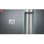 Cello Duro Tuff Steel Series- Kent Double Walled Stainless Steel Water Bottle with Durable DTP Coating 900ml Military Green, 2 image